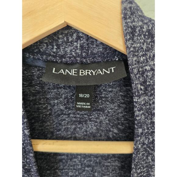 Lane Bryant 18/20 Soft Open Front Cardigan Heathered Gray Plus Size Cozy Fall - Picture 5 of 8